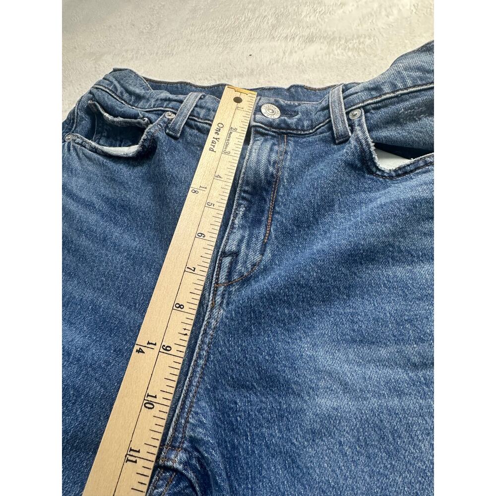AYR Secret Sauce Jeans Women's High Rise Wide Leg Blue Denim Size 32S *Altered* - Picture 6 of 11